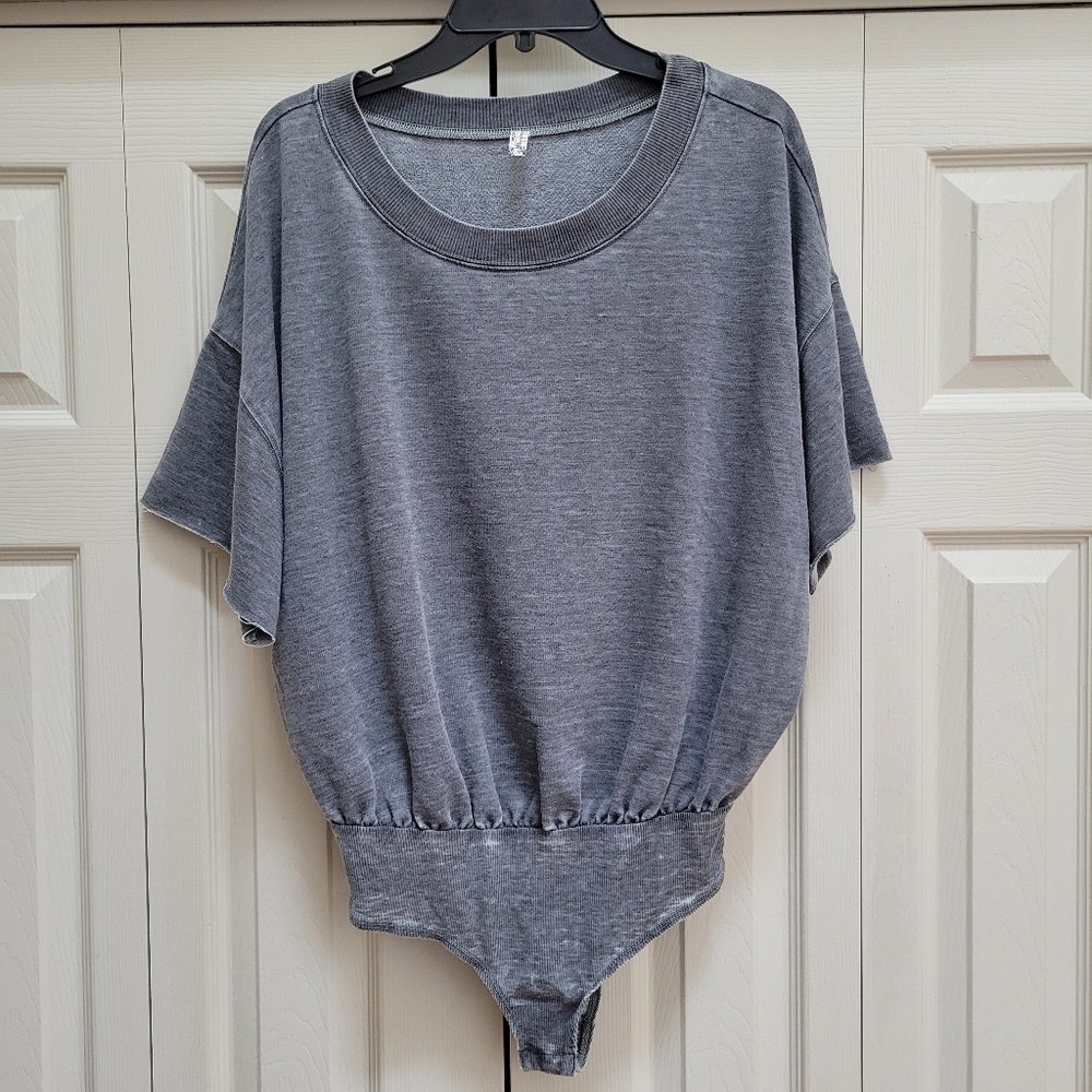 NWT/liner  Intimately Free People Womens Cozy Girl Bodysuit in Black Small S